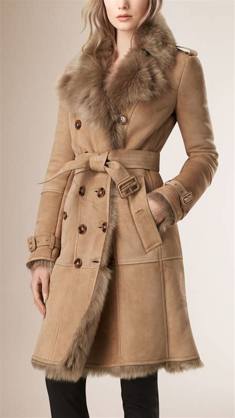 burberry girls rain coat|burberry shearling coats women's.